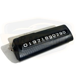 Carbon Fiber Dashboard Phone Number Display